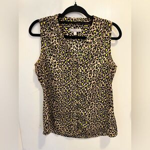 Banana Republic leopard print blouse